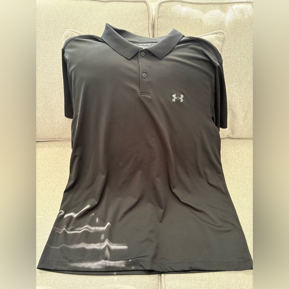 Under Armour Men's Black “The Preformance Polo”Shirt - XL